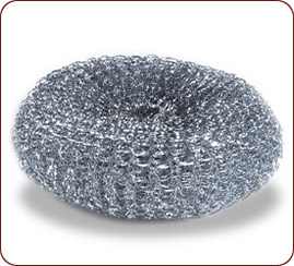 Galvanized metal and copper scourers