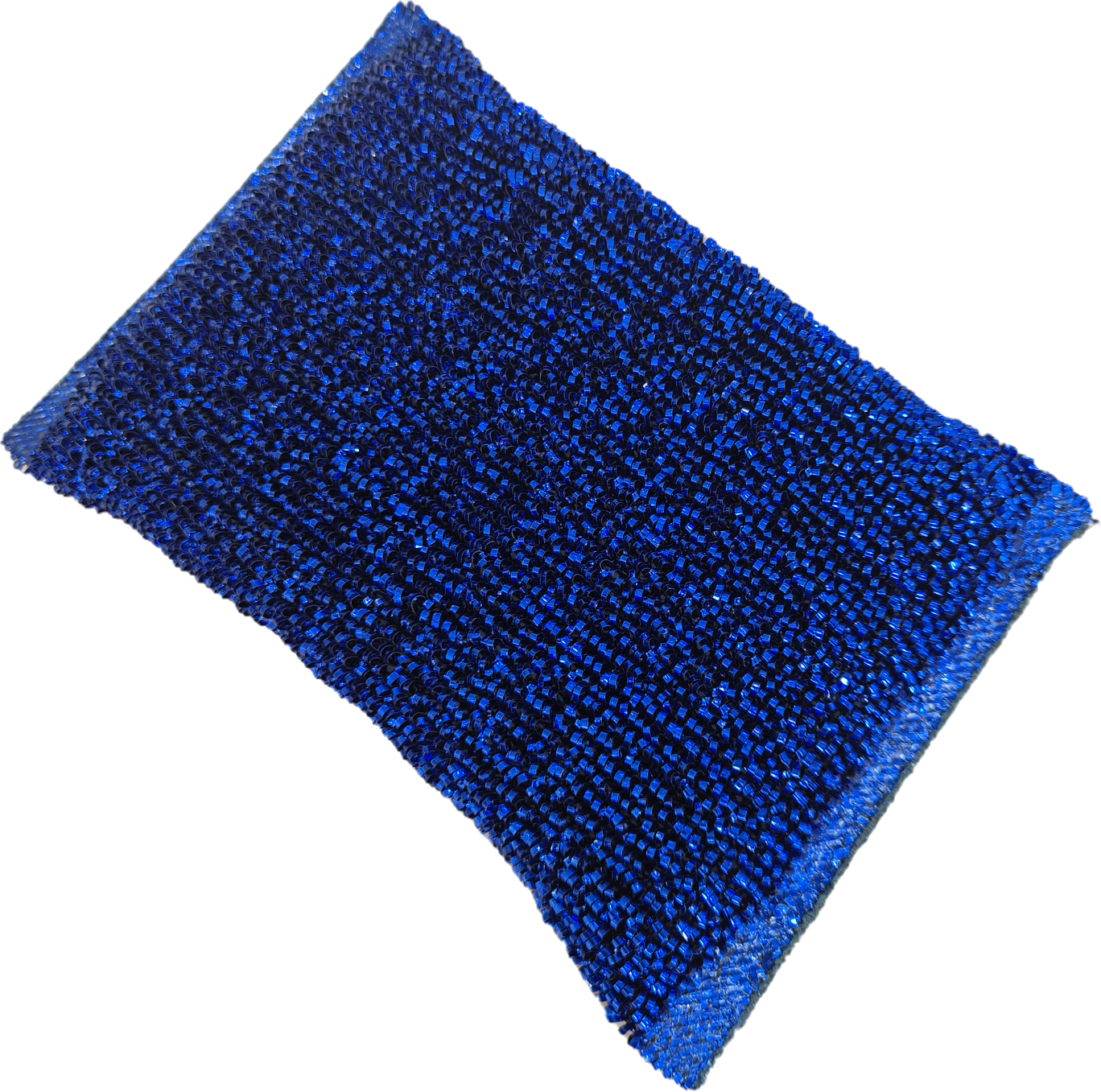 Blue polypropylene cleaning sponge